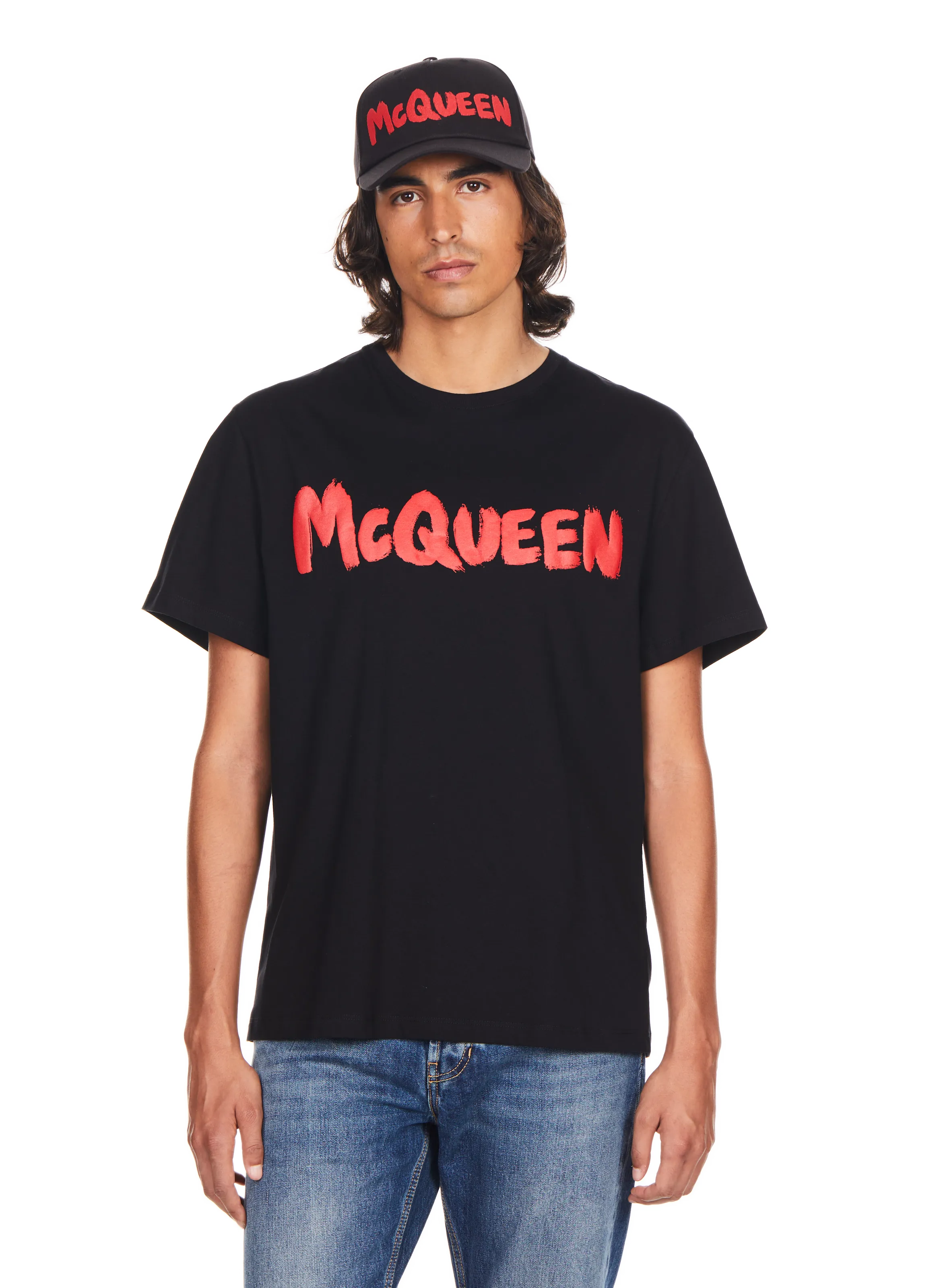 ALEXANDER MCQUEEN  T-shirt en coton - Noir