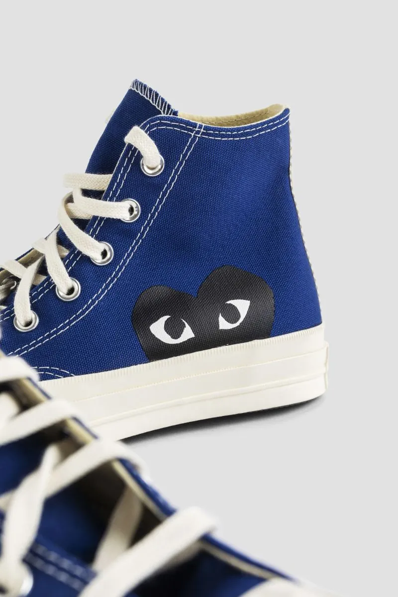 Baskets montantes CDG PLAY x Converse bleues