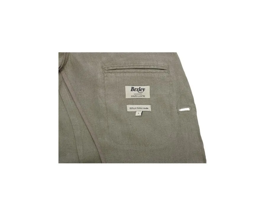 Blazer lin homme Taupe - LUBIN | Bexley