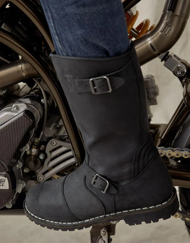 Bottes Belstaff Endurance black, moto vintage, cuir