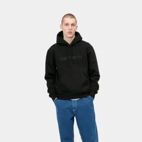 Carhartt - Sweat à capuche noir brodé