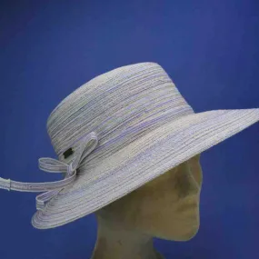 Casquette en tressage de coton couleur lavande | Chapeau d'été femme