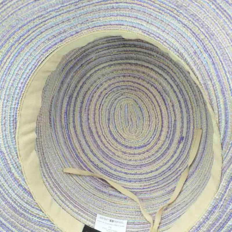 Casquette en tressage de coton couleur lavande | Chapeau d'été femme