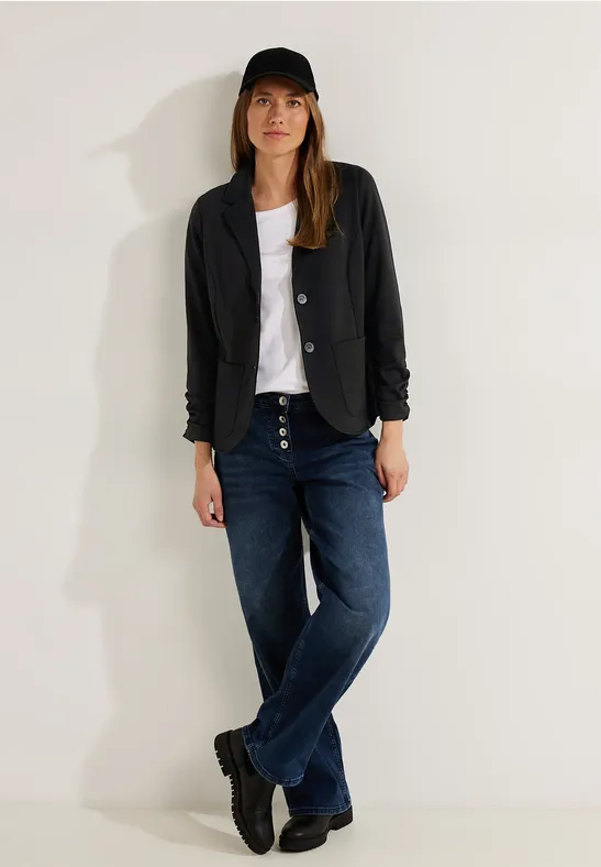 CECIL Blazer molletonné avec fronces 