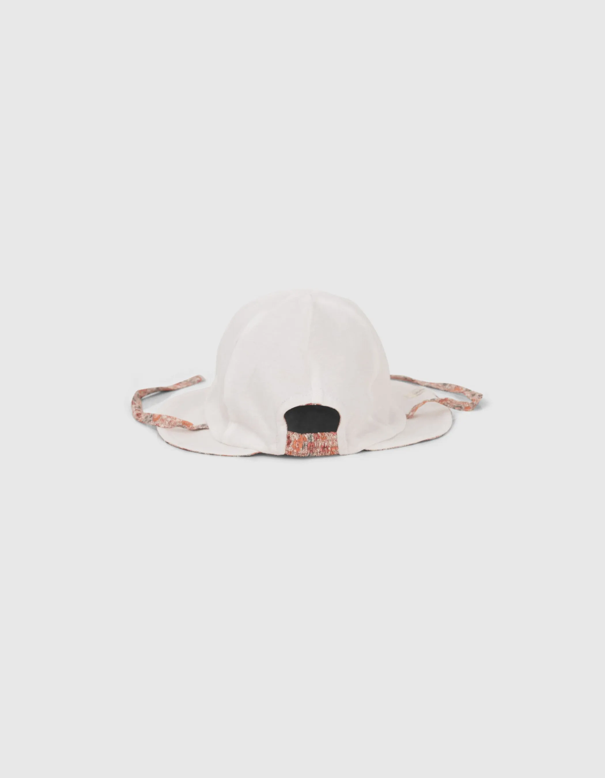 Chapeau pêche imprimé micro fleurs bébé fille