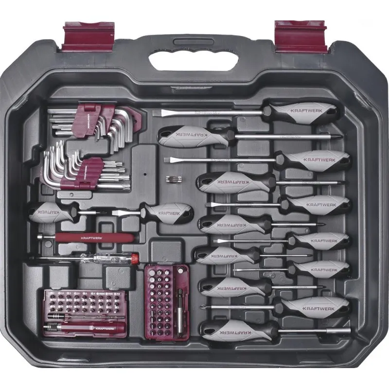 Coffret d’outils Basic Line, 1/4" + 1/2" - 266 pièces - KRAFTWERK