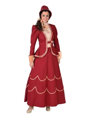 Costume victorienne femme 1800-1900, style Charles Dickens