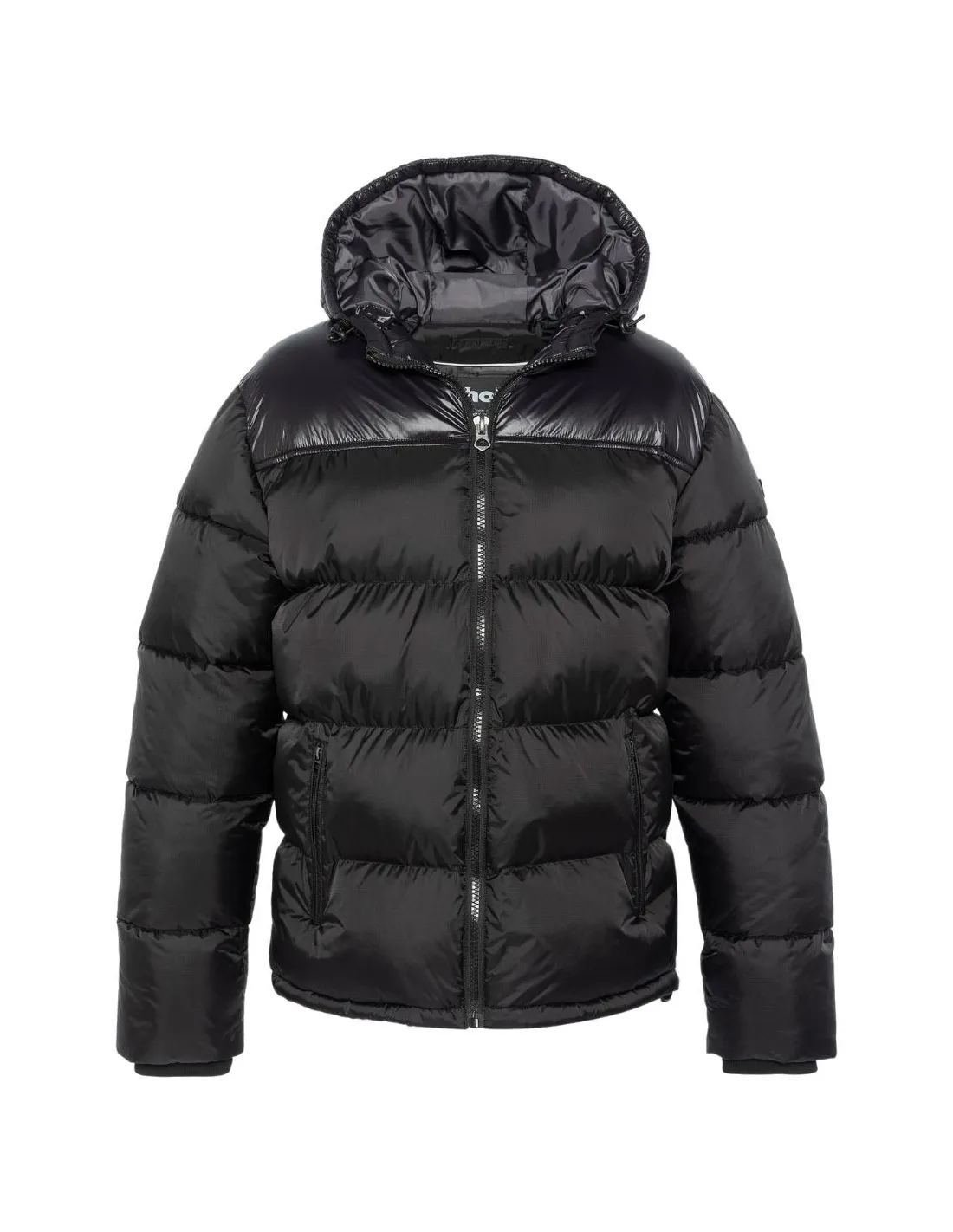 Doudoune a capuche homme Schott Ref 61662 Noire
