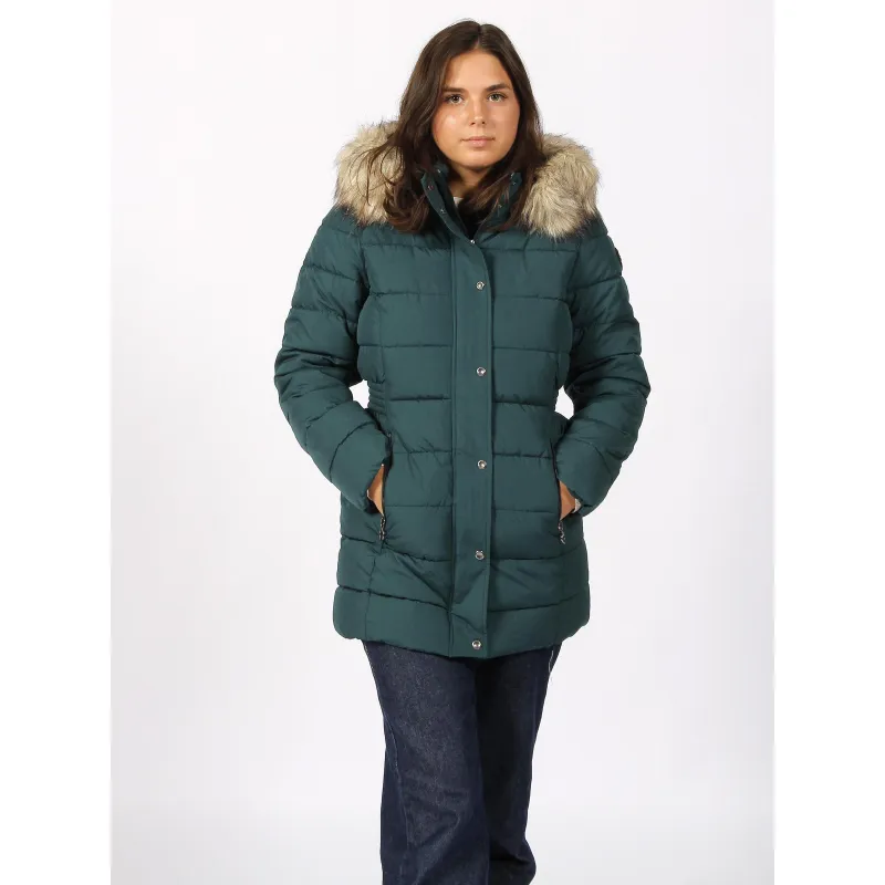 Doudoune longue cintrée gennes beige femme - Morgan | wimod