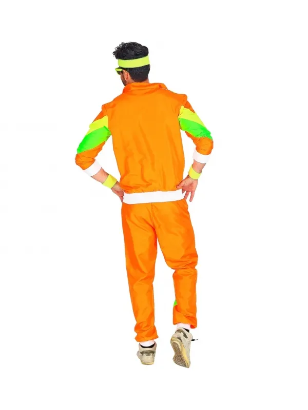 Déguisement Survêtement Années 80' Orange