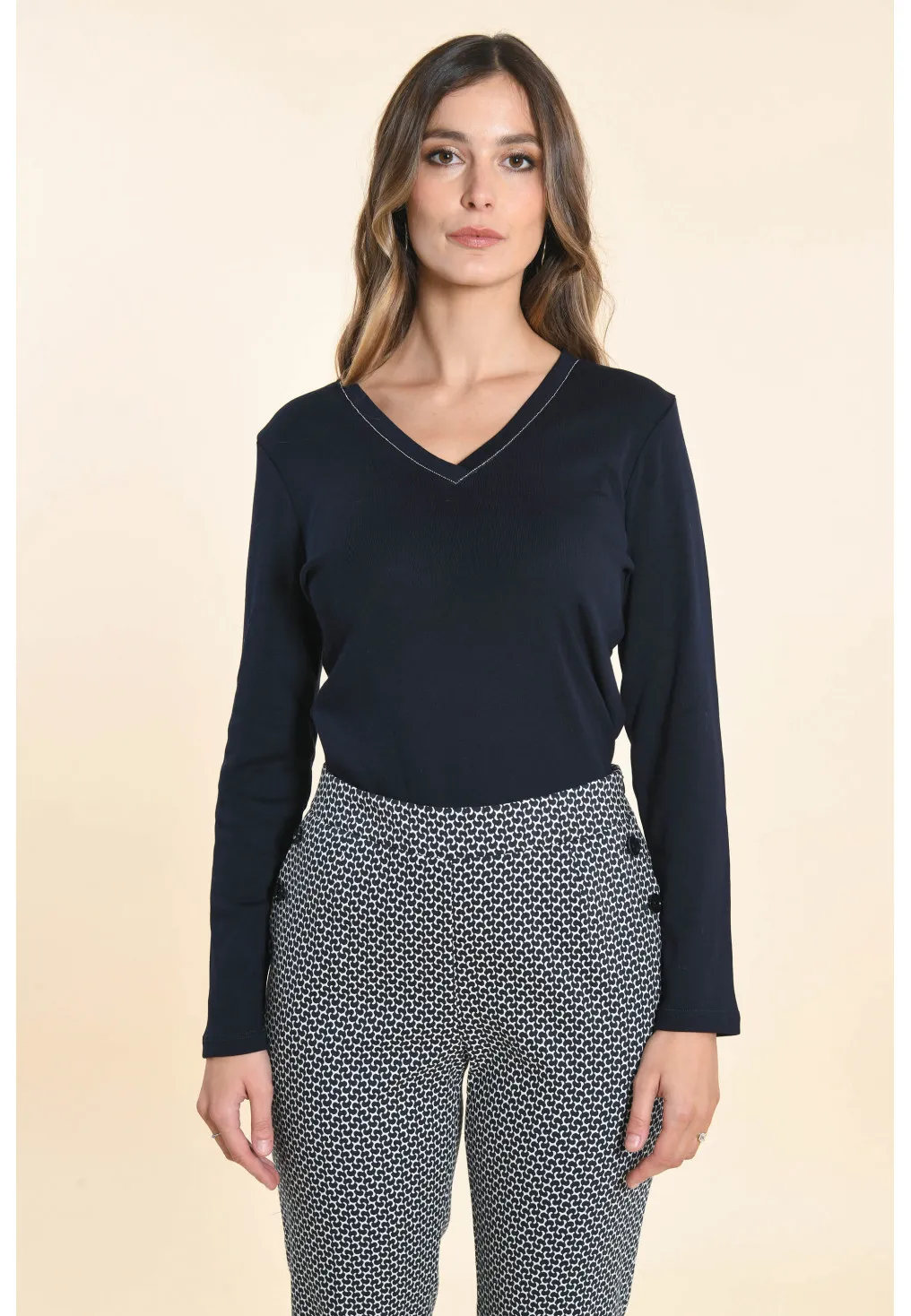 FATY - TEE SHIRT ML - MARINE