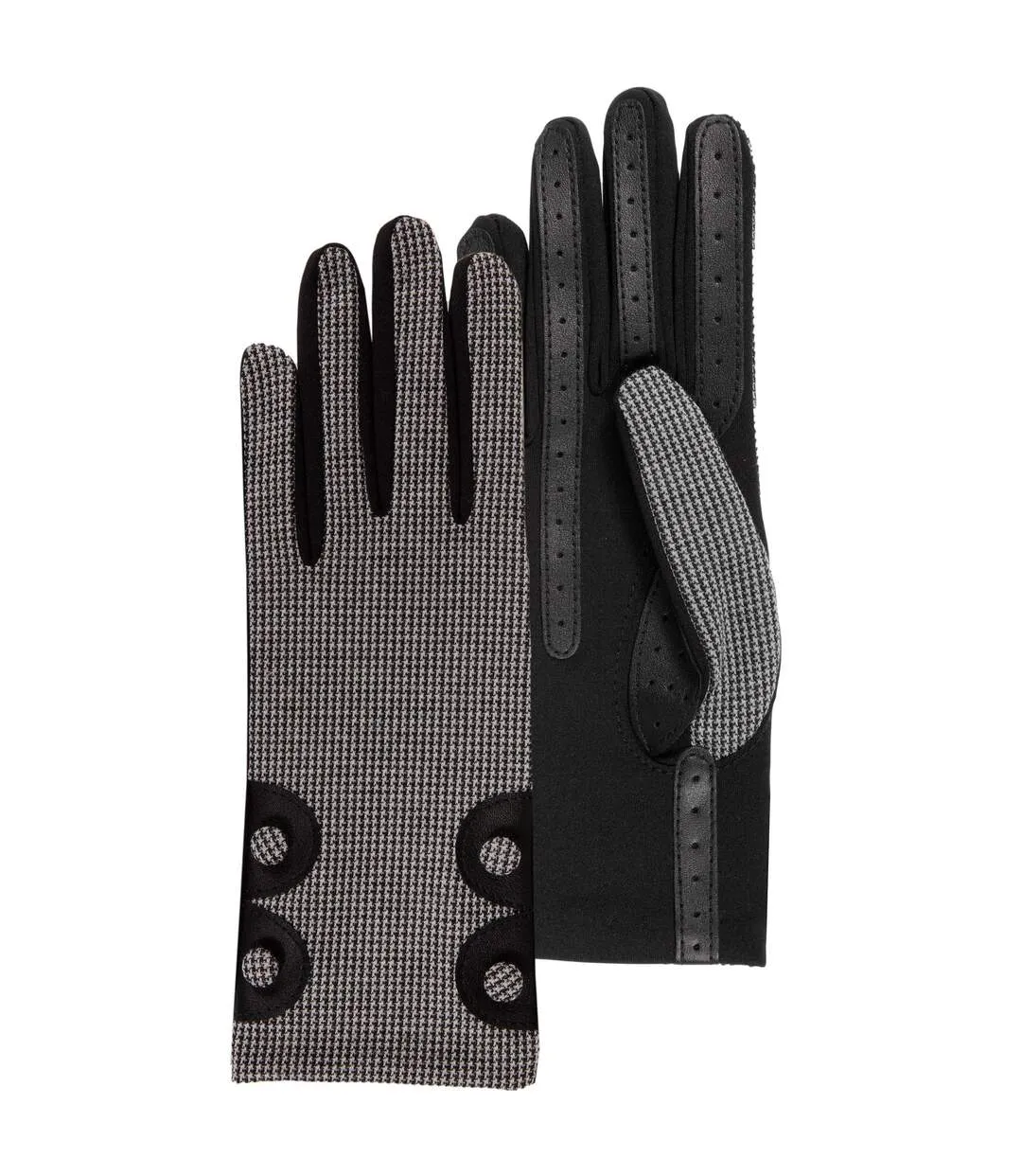 Isotoner Gants femme tactiles en tissu - non doublés