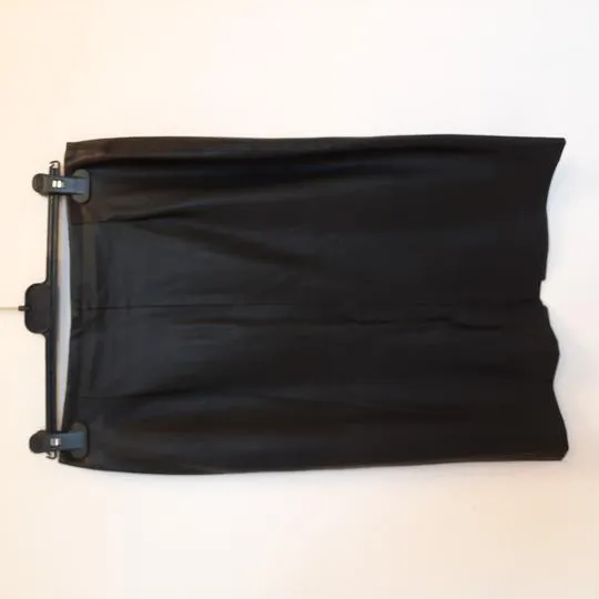 Jupe droite cuir noir classique chic Zara Basic TL