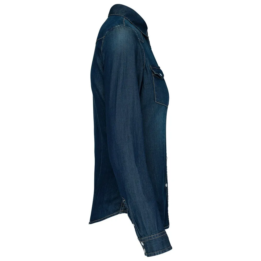 Kariban K518 - CHEMISE DENIM MANCHES LONGUES FEMME