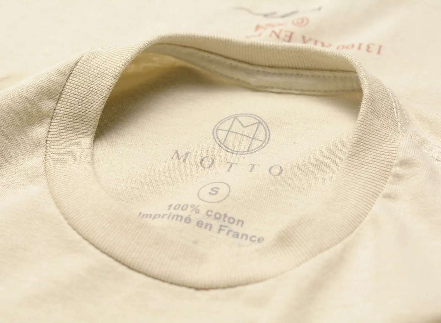 Motto Logo Tee Boy Sand