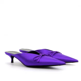 Mules 40 Balenciaga Satin Violet