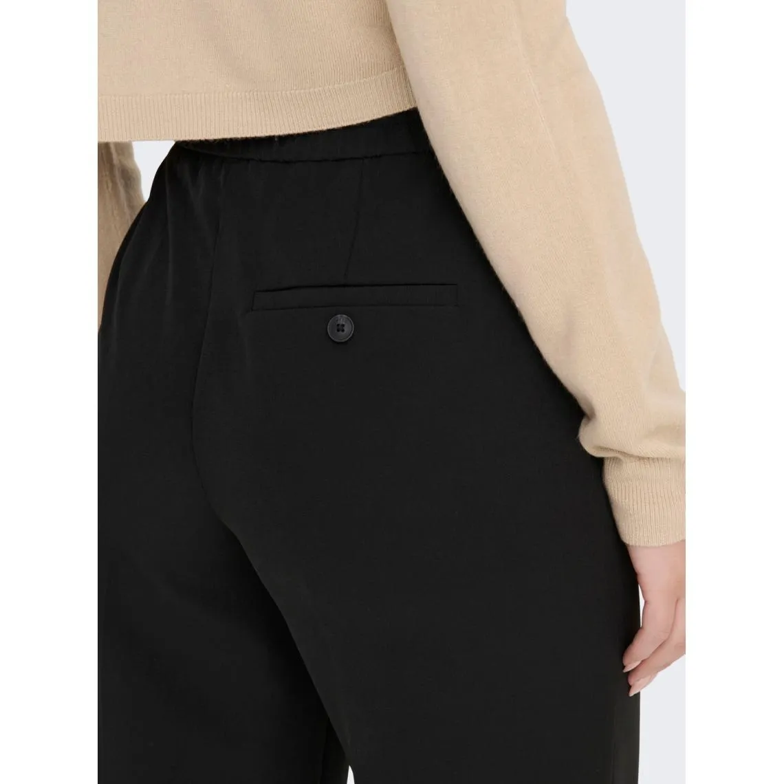 Pantalon fermeture par bouton taille haute noir Zara | 3 Suisses