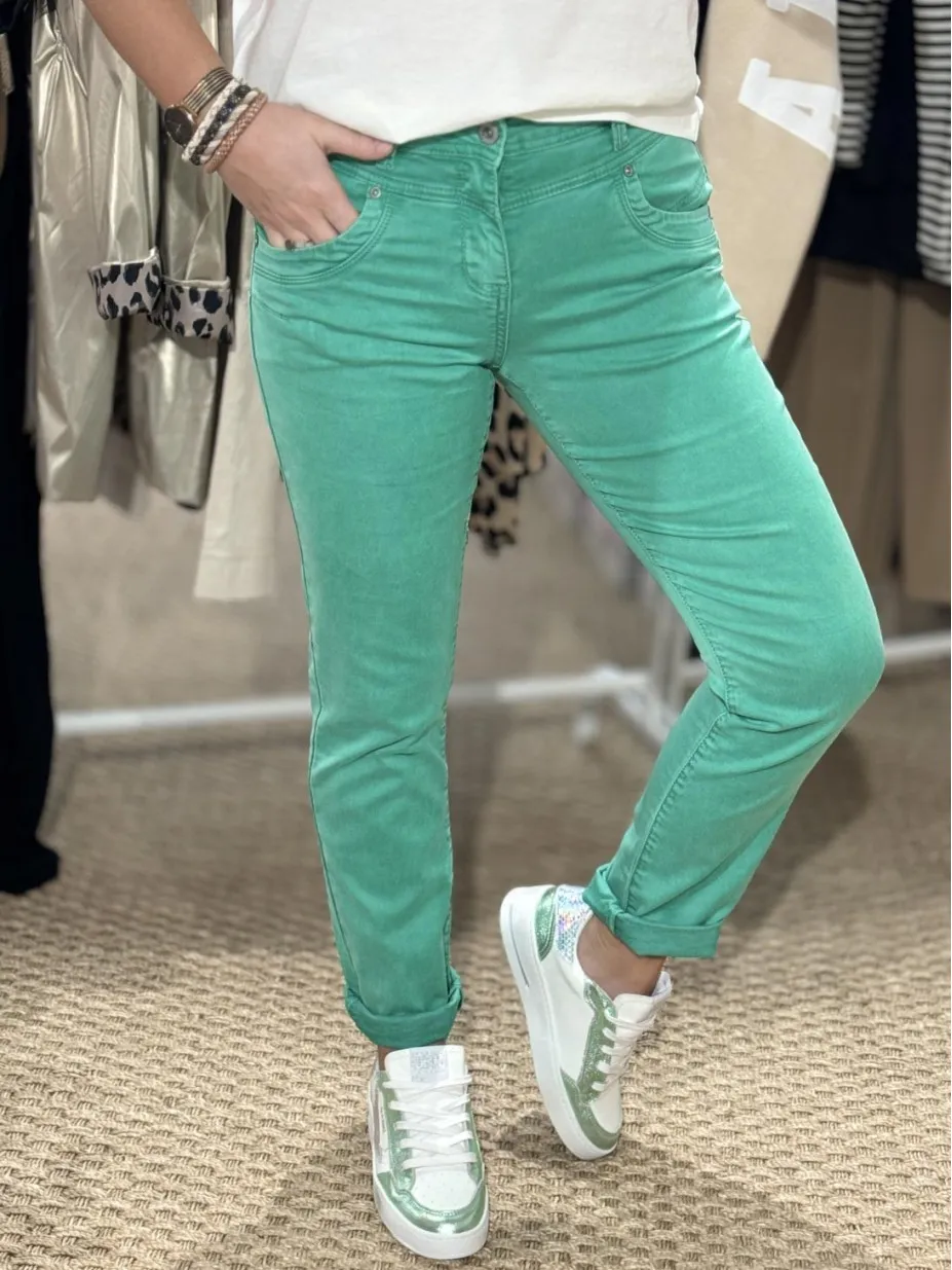 PANTALON RELAX VERT