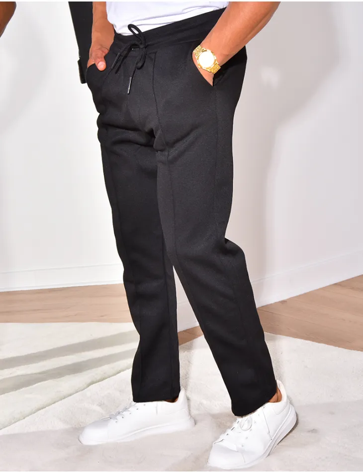 Pantalon texturé à ceinture élastique / 56731 - JEANS INDUSTRY