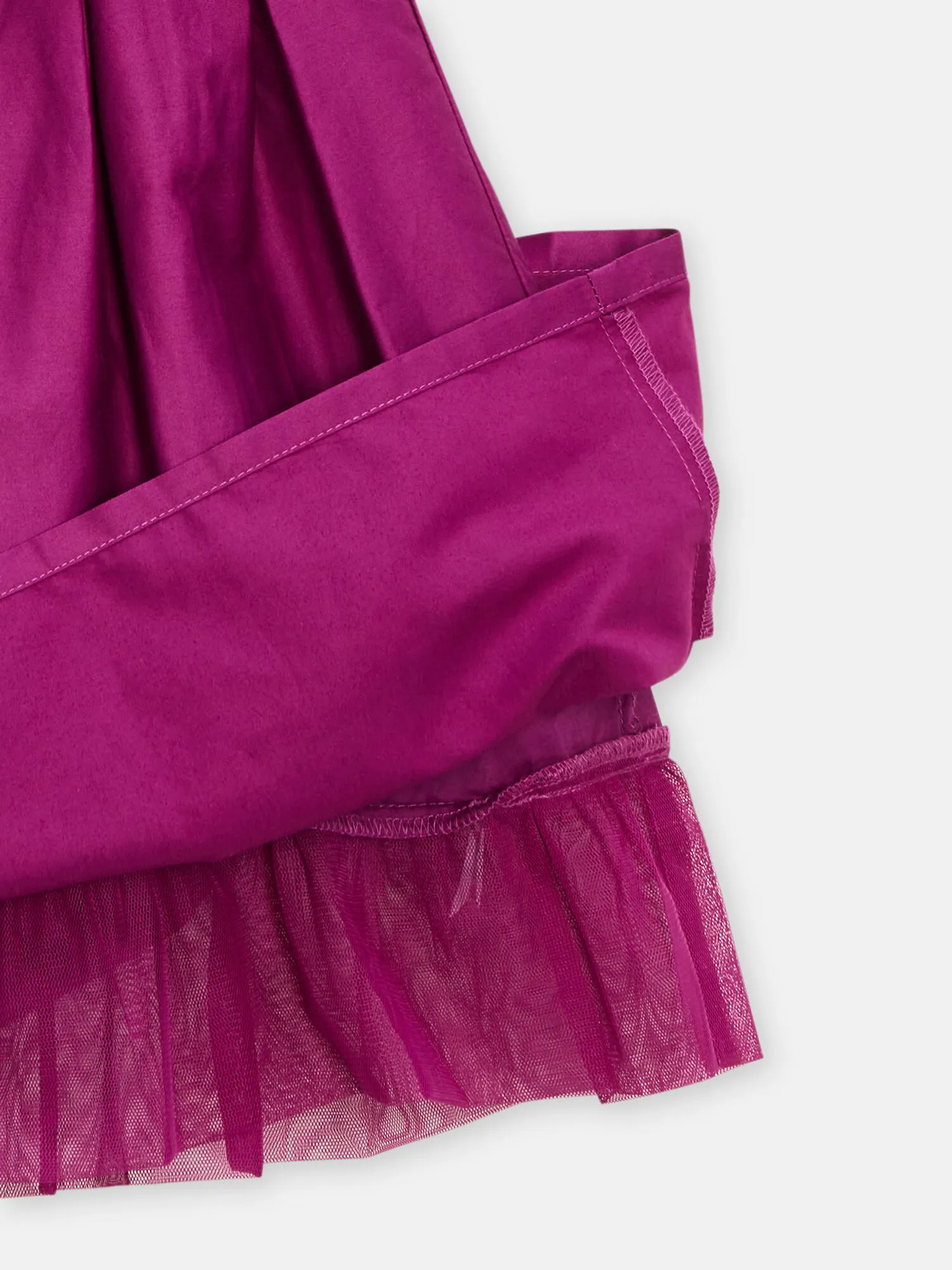 Robe bicolore violette pour fille