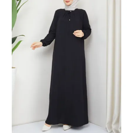 Robe Femme Voilée Noire Ferouz