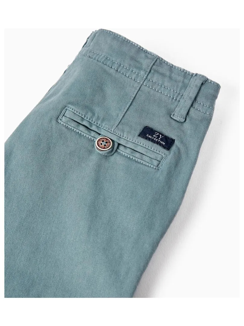 Shorts Midi en Coton pour Garçon 'B&S'  BROTHERS&SISTERS - Bleu
