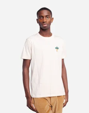 T-shirt en coton bio | écru "contemplation" Ivoire homme - Olow