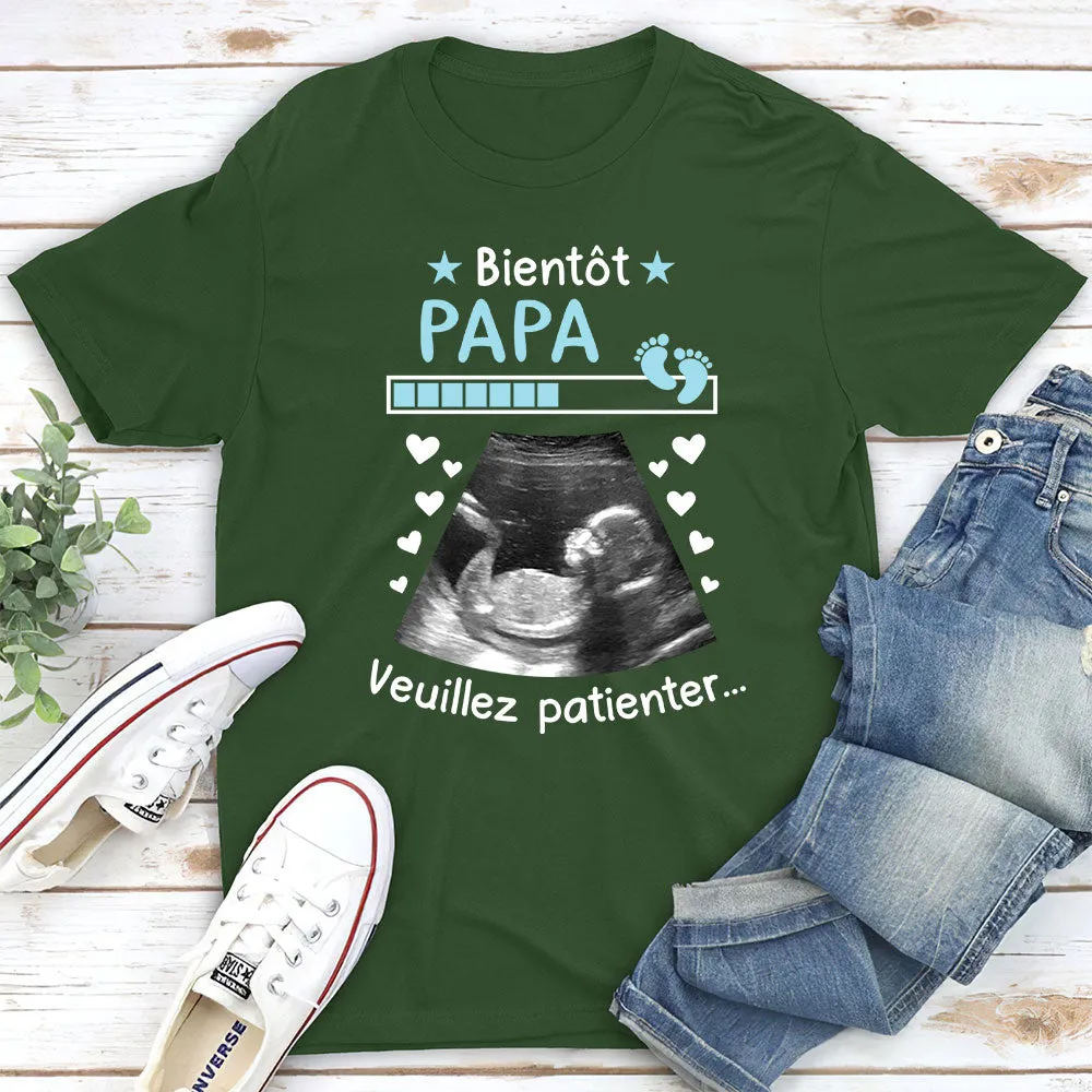 T-shirt Unisex Personnalisé - Bientôt Papa