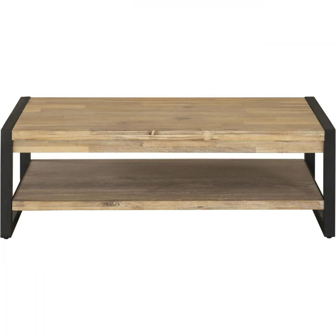 Table basse Acacia Massif avec double plateaux ZARA | 3 Suisses