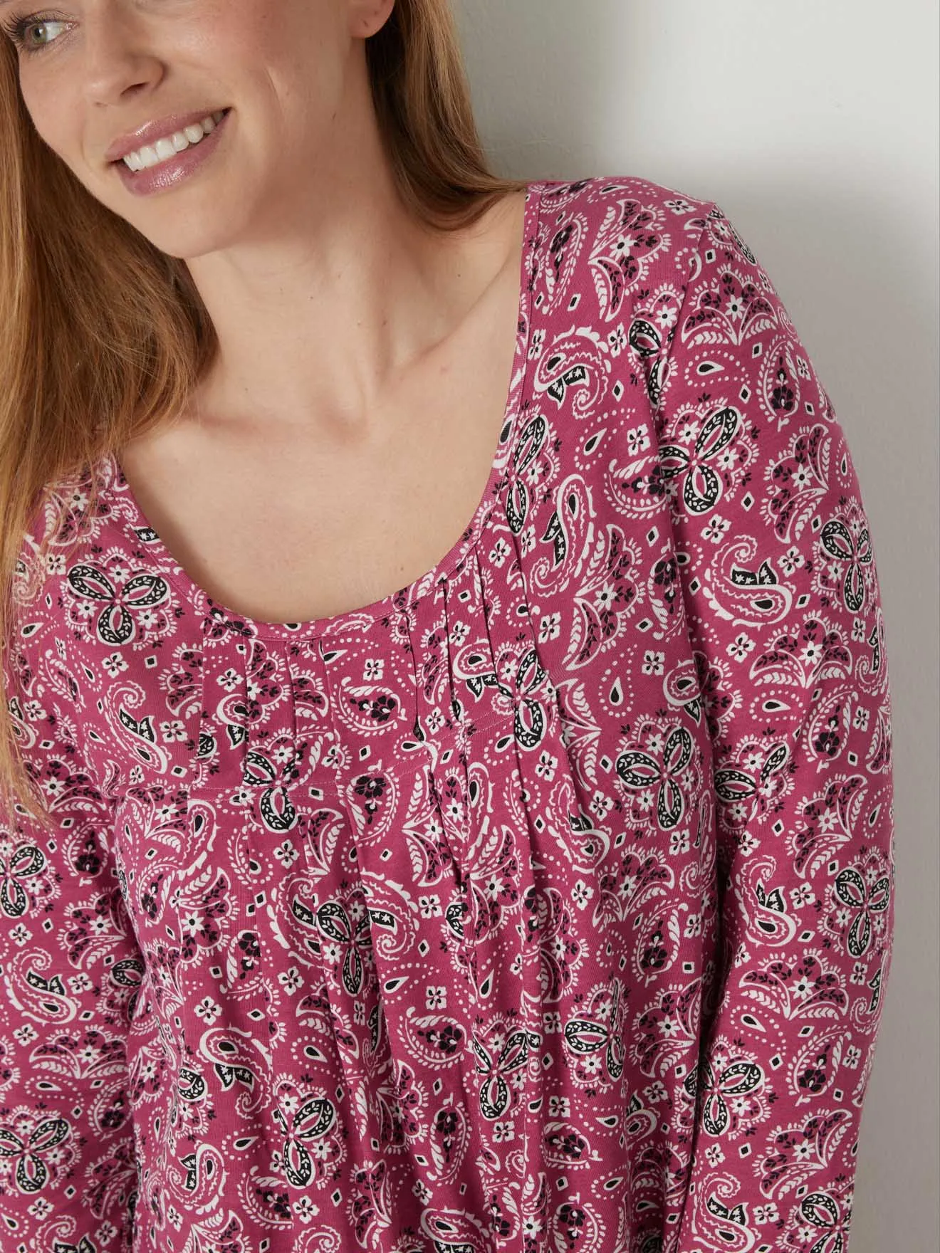 Tee-shirt tunique manches longues