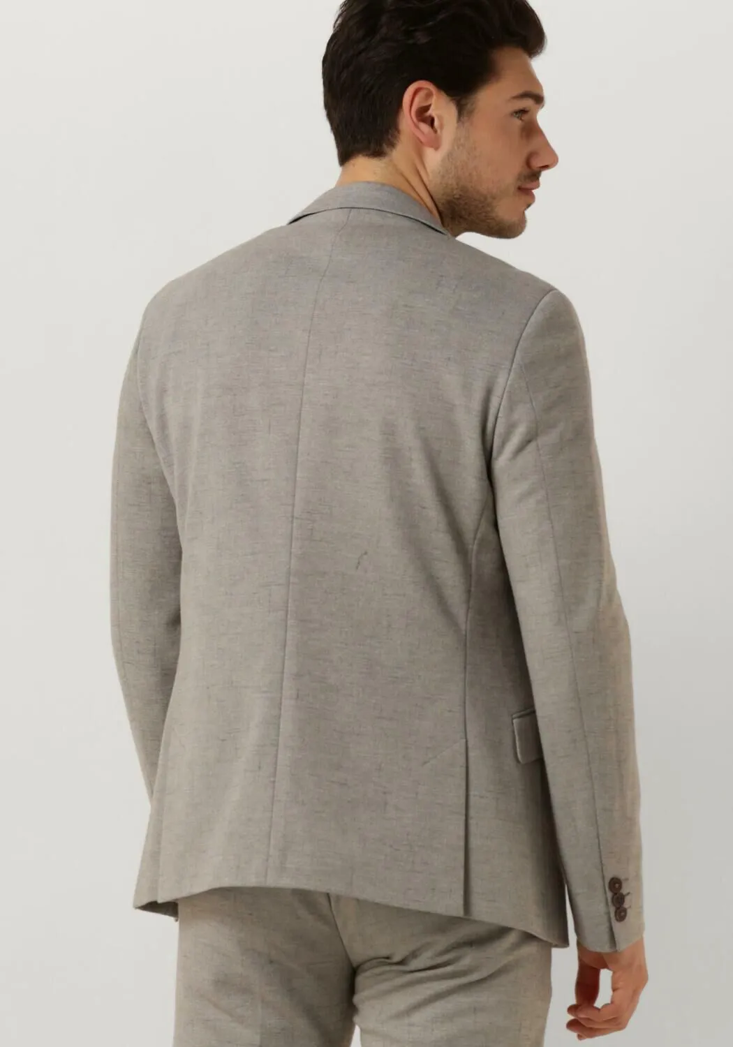 vanguard veston blazer linen blend scura en beige