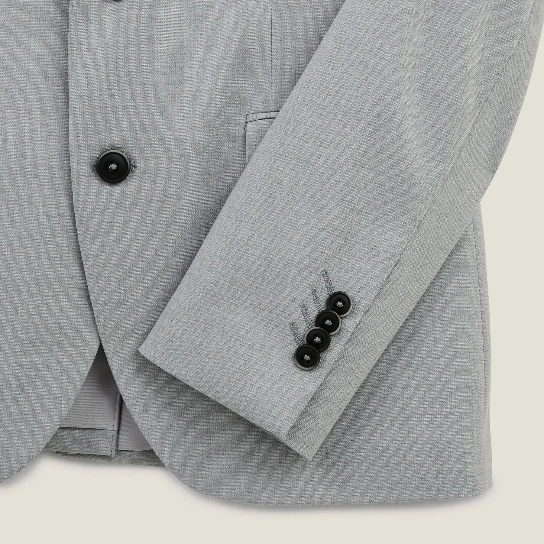 Veste de costume extra-slim bistretch Gris clair | Jules
