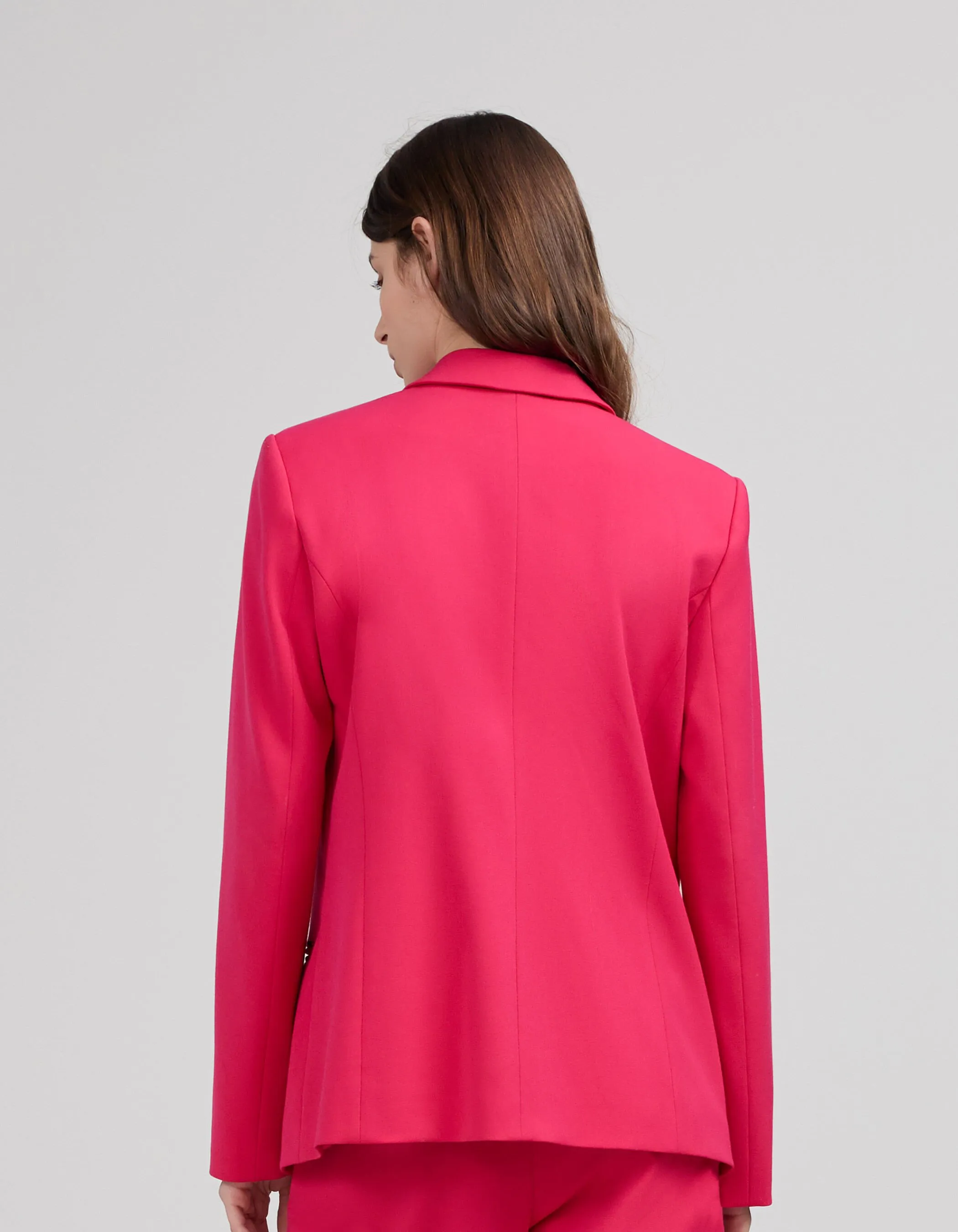 Veste de costume fuchsia loose Femme