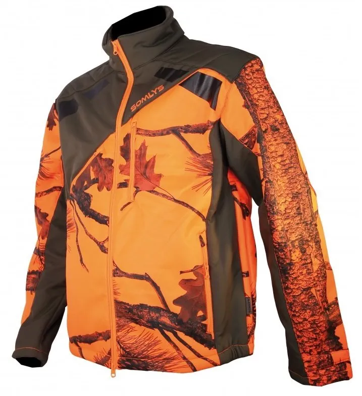 Veste softshell camouflage orange Newtek SOMLYS
