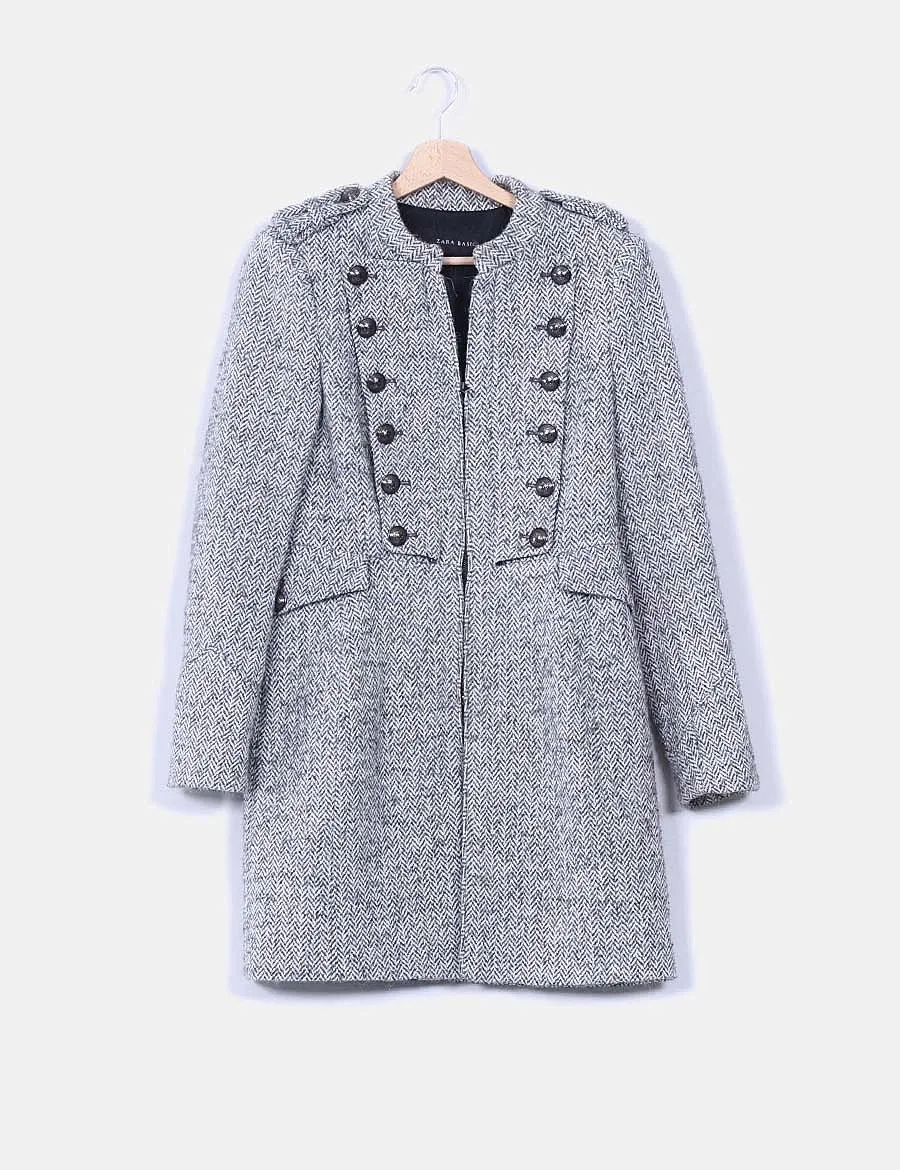 Zara Trenca texturisée, tribunal militaire deux couleurs